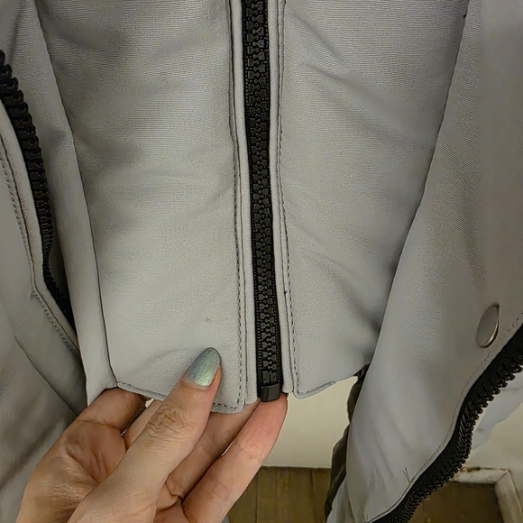 American Tall X Point Zero Tall Women's Parka in Cloud Grey - Picture 8 of 16